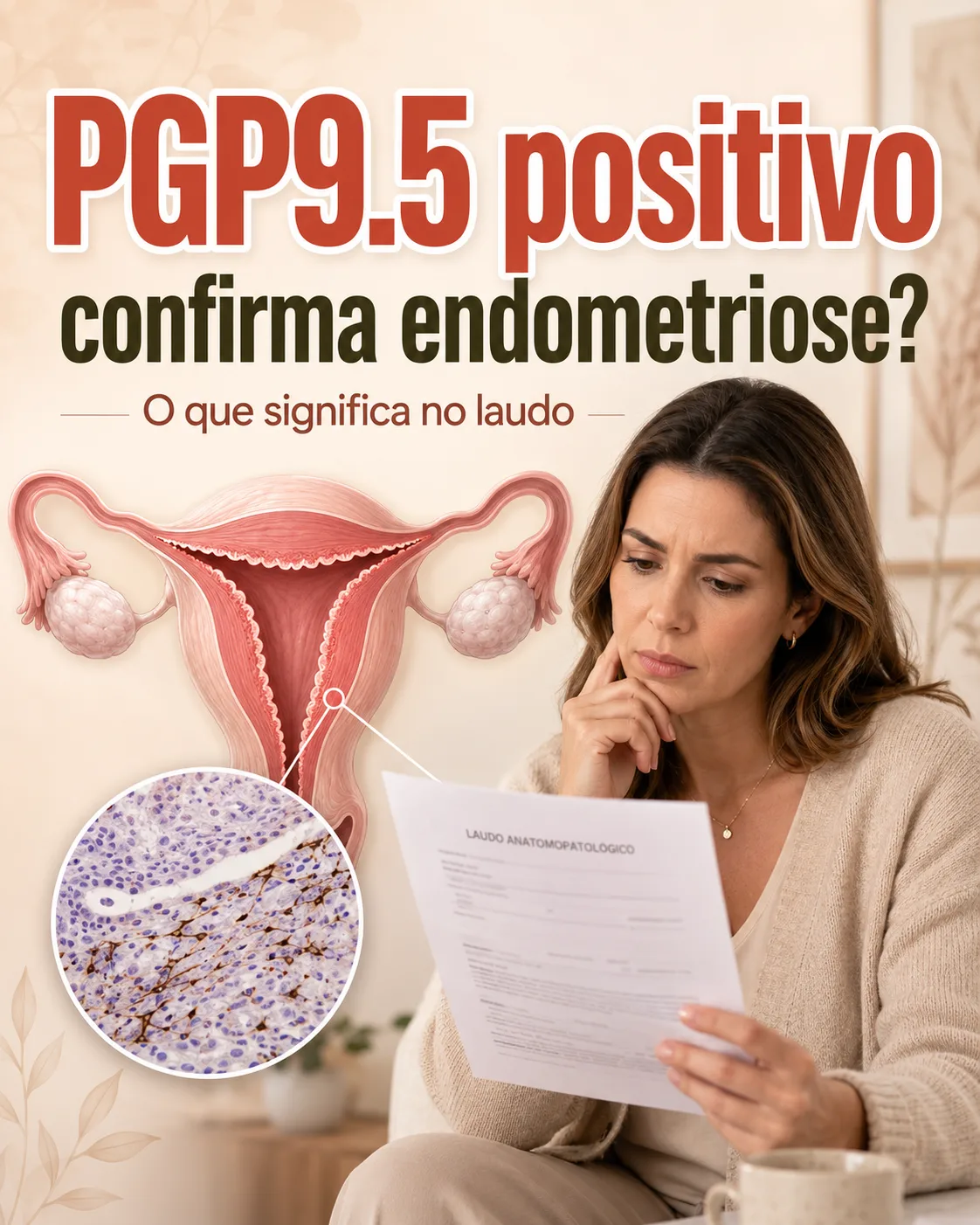 PGP9.5 positivo é endometriose mesmo com ultrassom e ressonância normais?