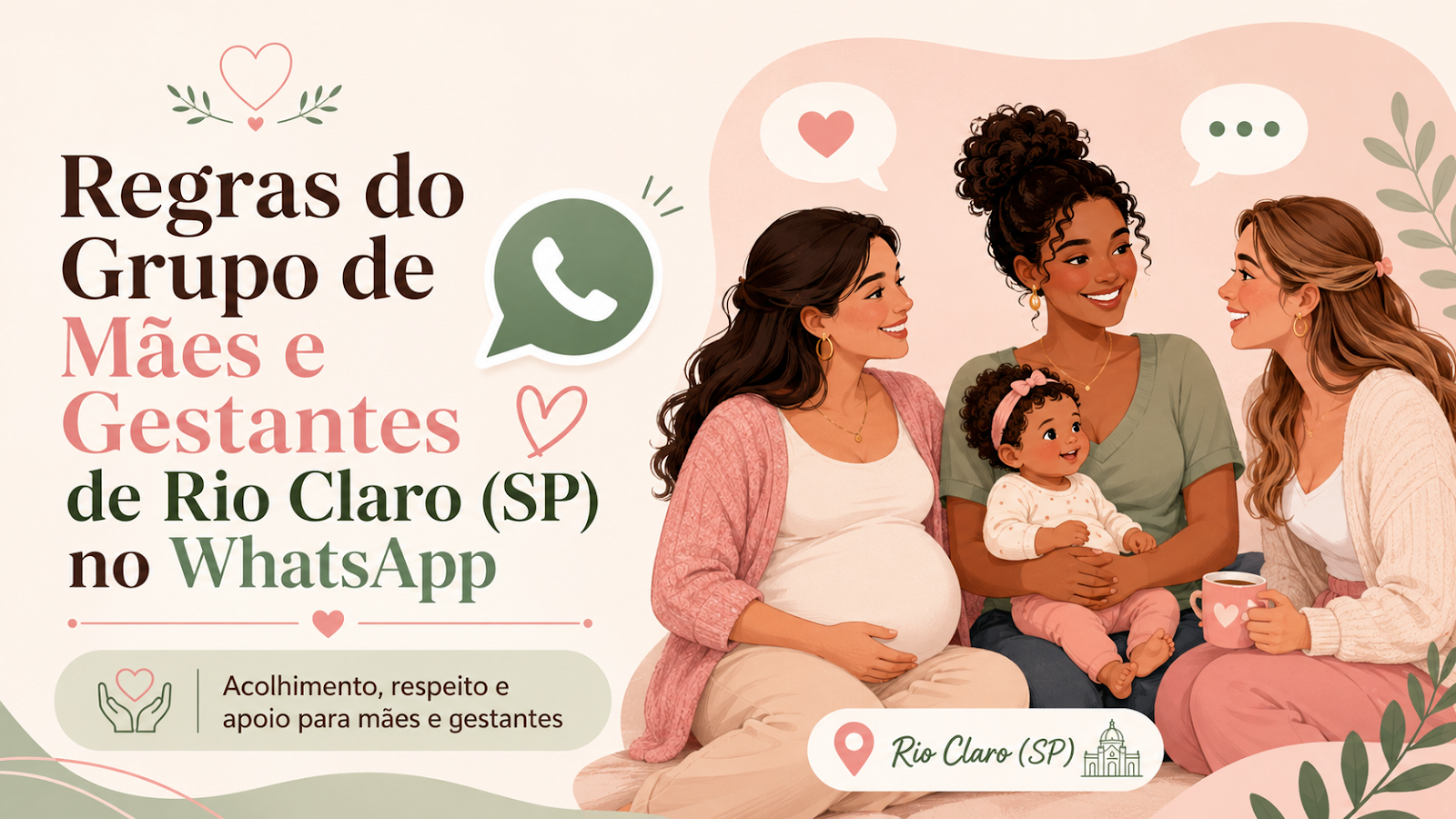 Regras do Grupo de Mães e Gestantes de Rio Claro (SP) no WhatsApp