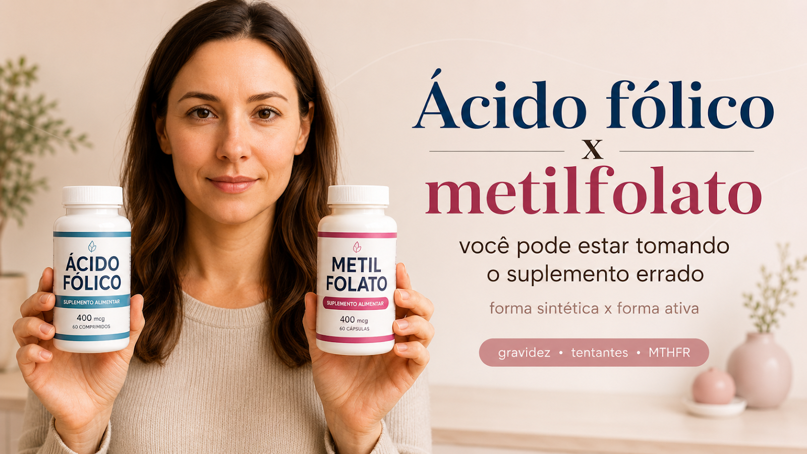 Ácido fólico x metilfolato: qual escolher para tentantes e gestantes