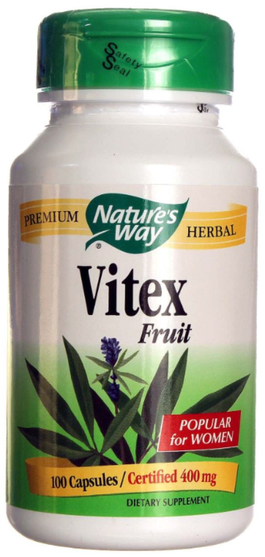 Cápsulas de Vitex agnus-castus, um dos fitoterápicos mais estudados pra fertilidade feminina